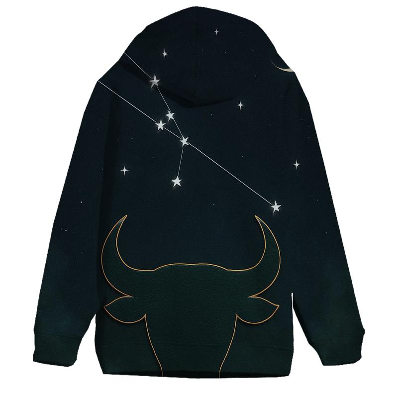 Taurus Constellation With Verdant Bull Sigil designer hoodies