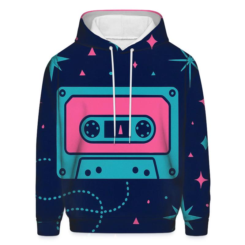 Neon Cassette Constellation zip-up hoodies