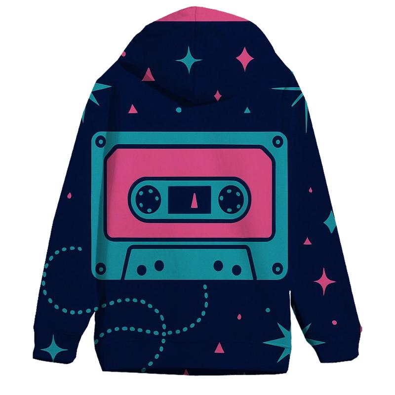 Neon Cassette Constellation zip-up hoodies