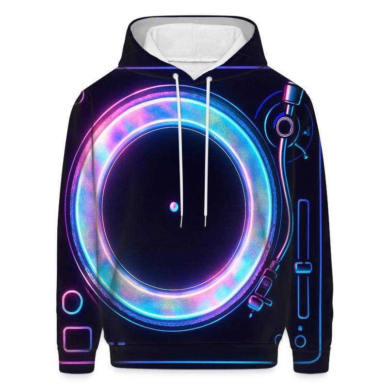 Neon Marquee Turntable hoodies fashion