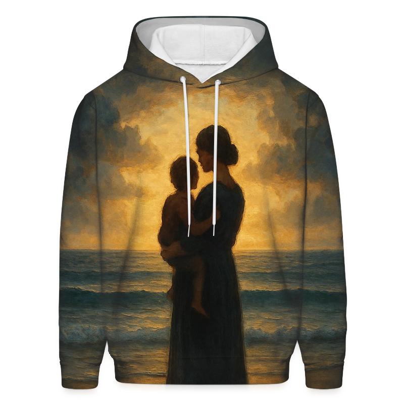 The Safe Harbor Heart A Mothers Love Through Every Storm lightweight hoodies