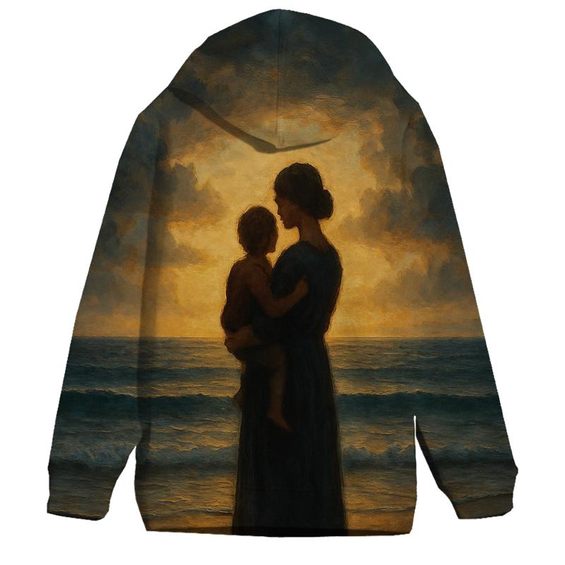 The Safe Harbor Heart A Mothers Love Through Every Storm lightweight hoodies