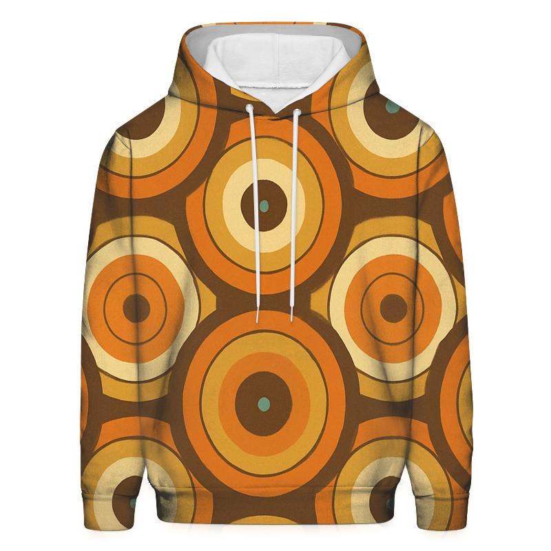 Tangerine Vinyl Record Rings heavyweight hoodies