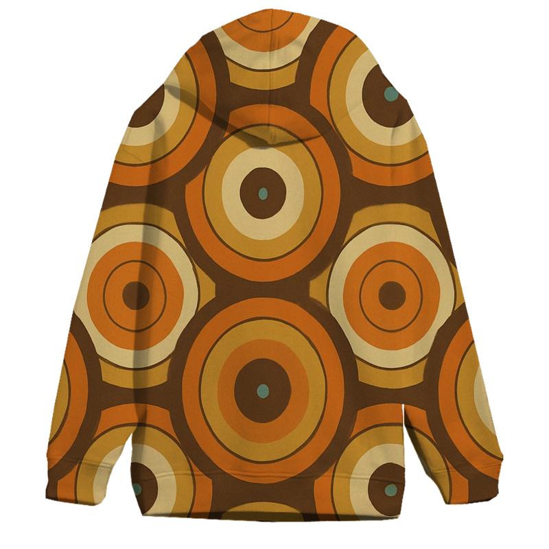 Tangerine Vinyl Record Rings heavyweight hoodies