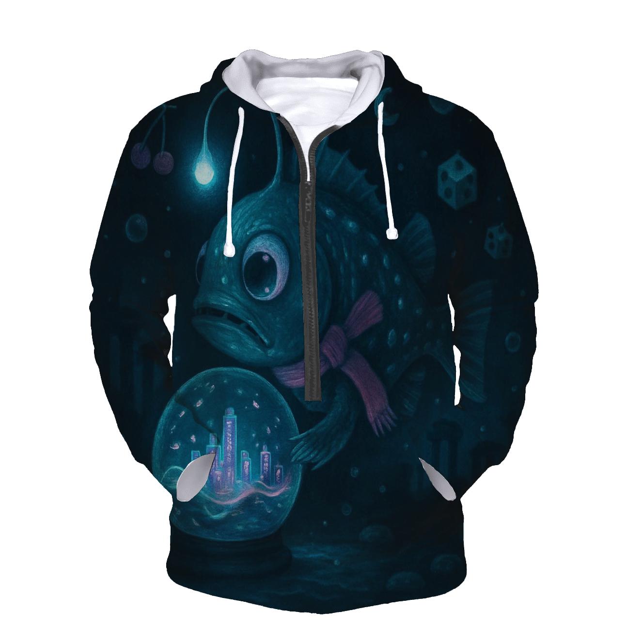 Lanternfish In A Snow Globe City hoodie styles