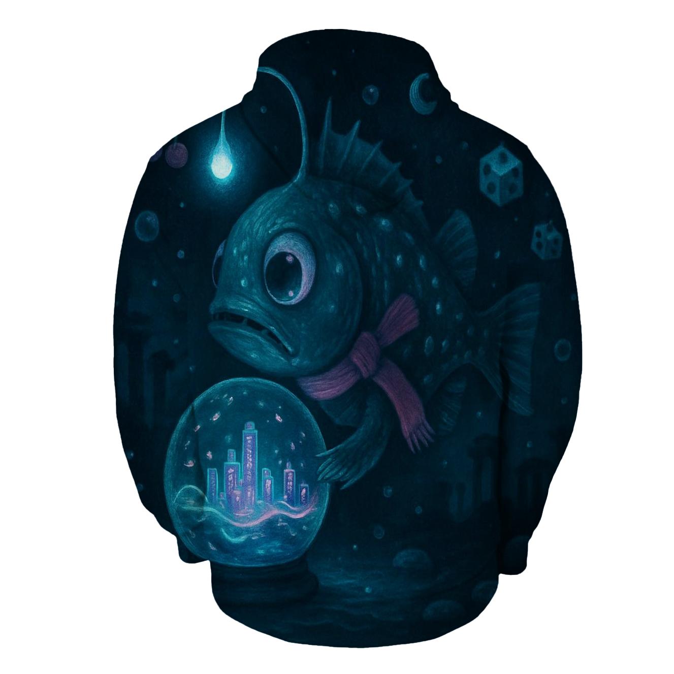 Lanternfish In A Snow Globe City hoodie styles