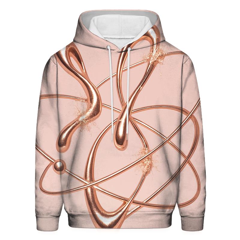 Rose Gold Orbit Drips lightweight hoodies