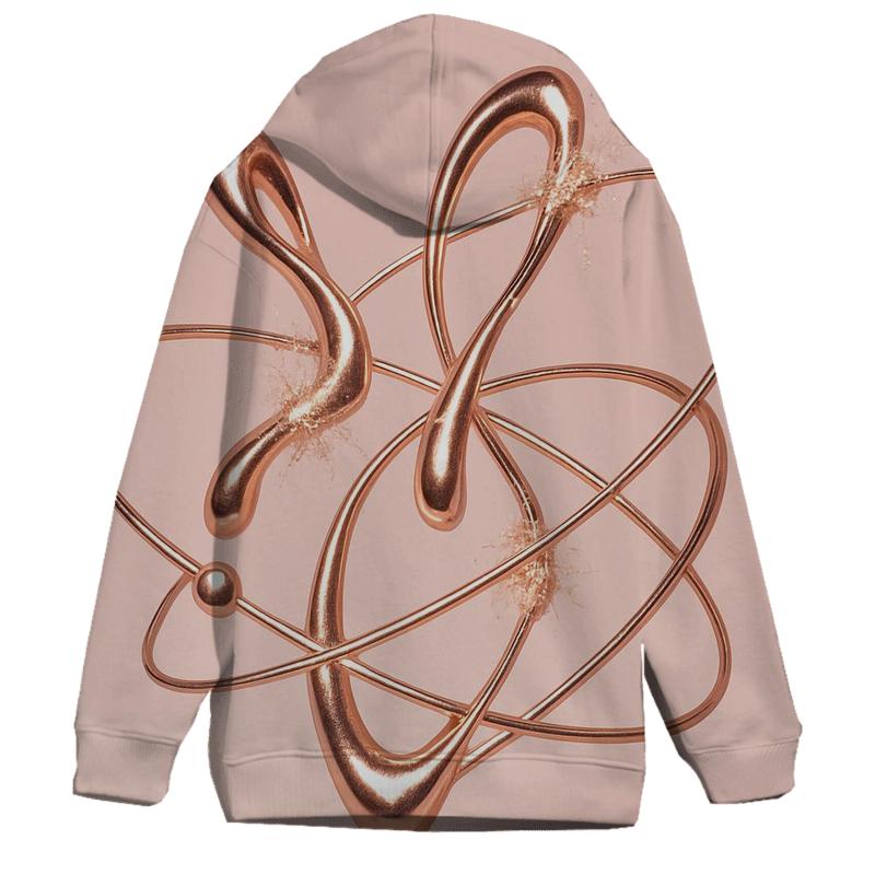 Rose Gold Orbit Drips lightweight hoodies