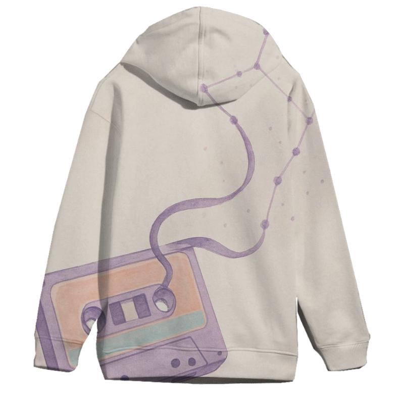 Pastel Cassette Constellation premium hoodies