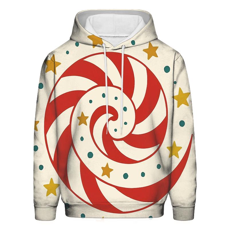 Candy Cane Spiral Constellation hoodie trends