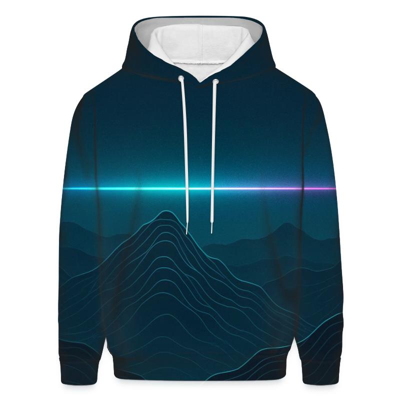 Topographic Hologram Horizon hoodie designs