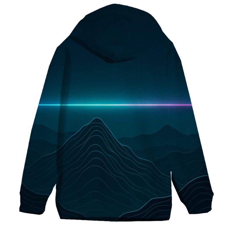 Topographic Hologram Horizon hoodie designs