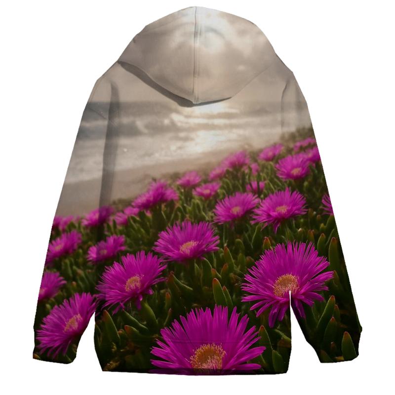 Coastal Ice Plant And Sea Spray Dunes graphic hoodies