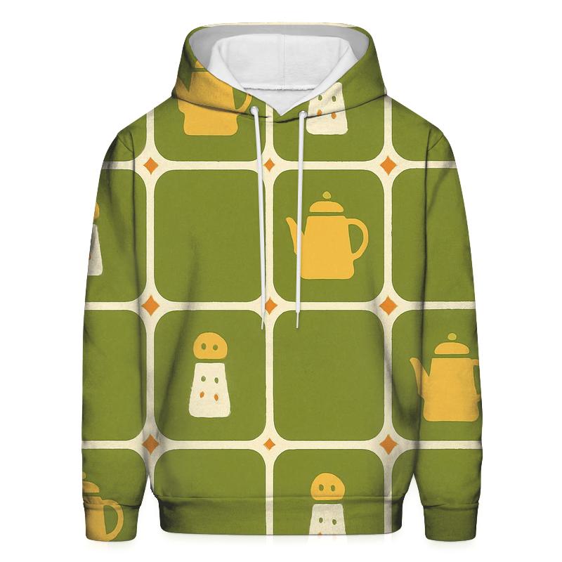 Avocado Kitchen Tile Grid graphic hoodies