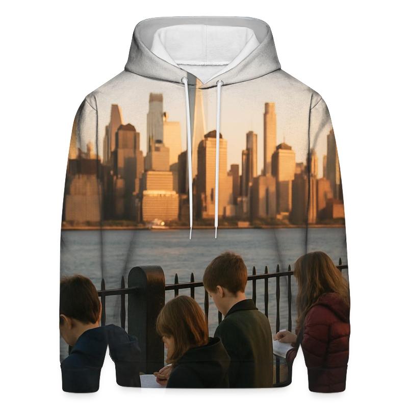 Golden Hour From Brooklyn Heights Promenade With School Group hoodie styles