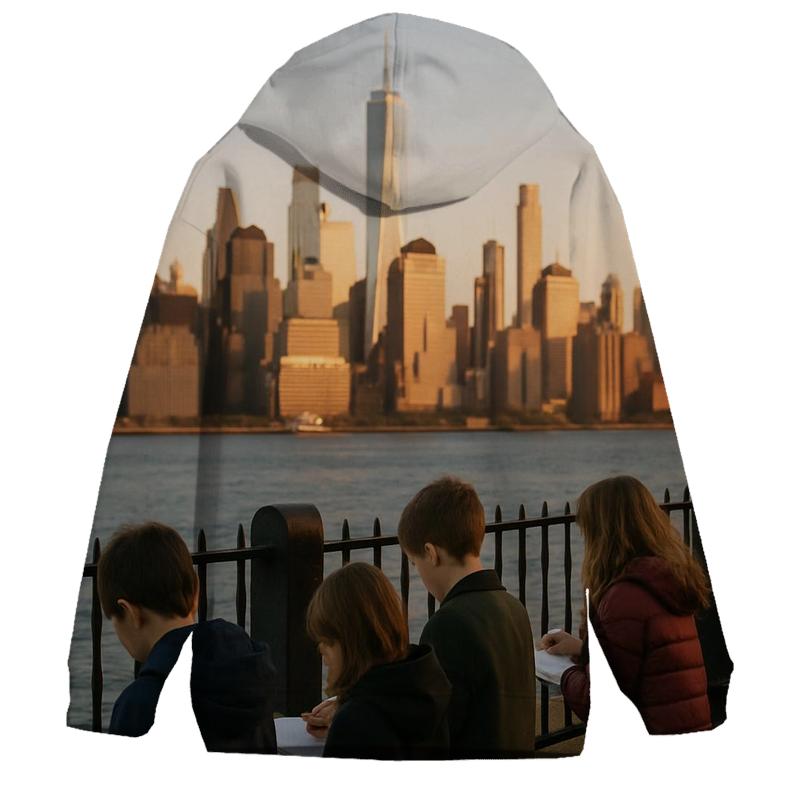 Golden Hour From Brooklyn Heights Promenade With School Group hoodie styles