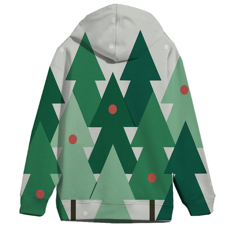 Pine Tree Triangle Mountains zip-up hoodies