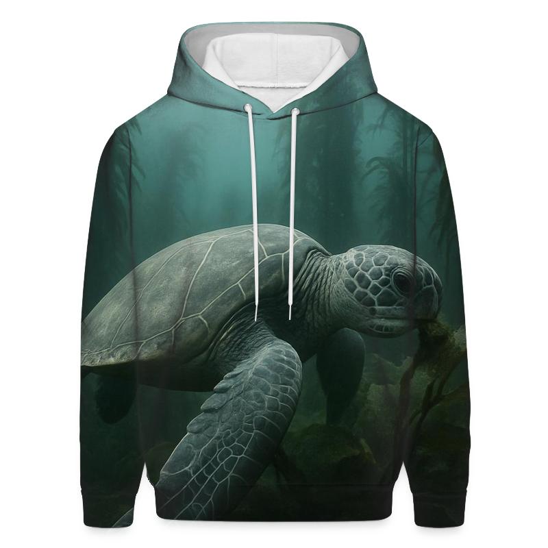 Kelp Forest Glide Green Sea Turtle hoodie trends