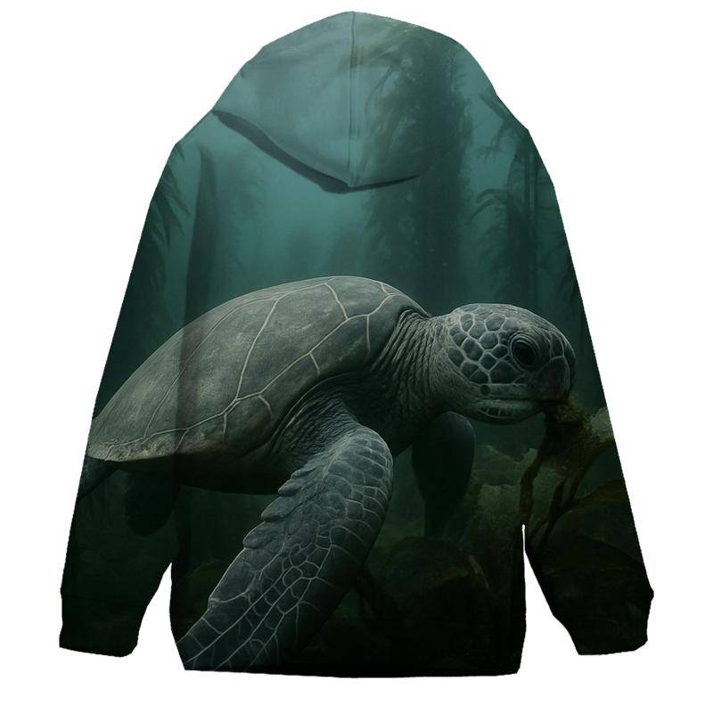 Kelp Forest Glide Green Sea Turtle hoodie trends