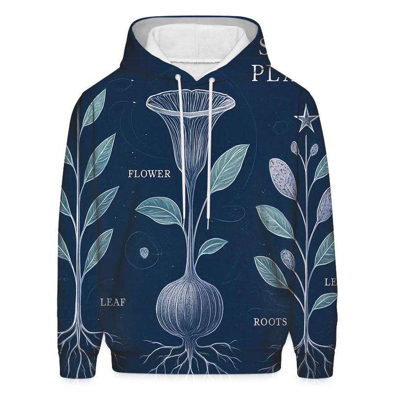 Astral Botanical Blueprint hoodie designs