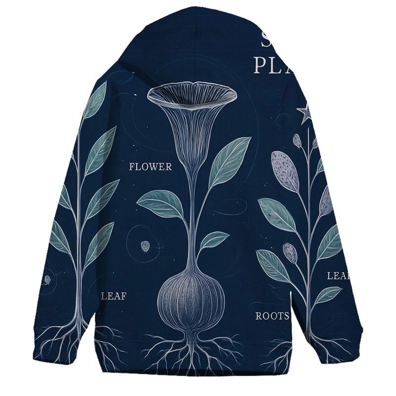 Astral Botanical Blueprint hoodie designs