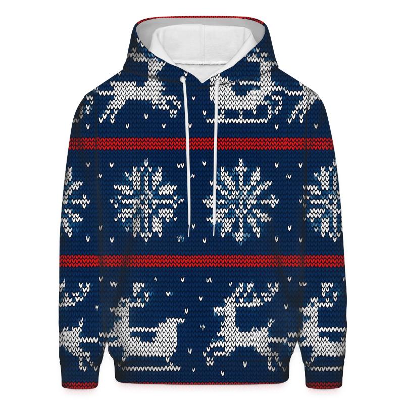 Santa Sleigh Constellation Stripe Design pullover hoodies