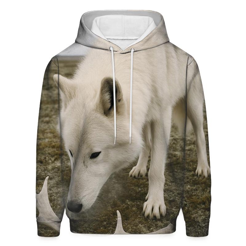 Tundra Caribou Antler Shadow Study lightweight hoodies