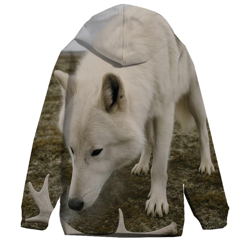 Tundra Caribou Antler Shadow Study lightweight hoodies