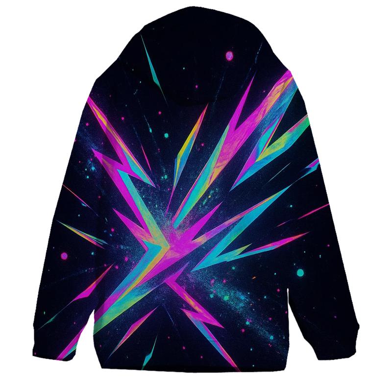 Neon Prism Thunderburst hoodies fashion