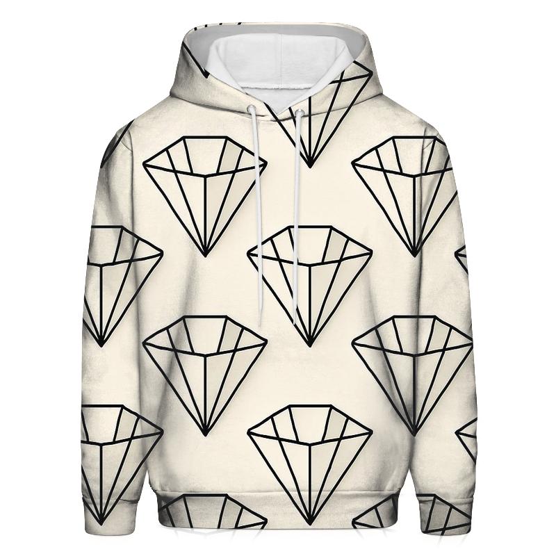 Filter Fold Geometry printed hoodies