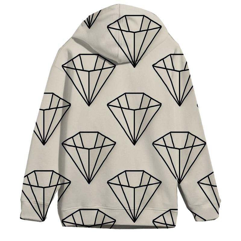 Filter Fold Geometry printed hoodies