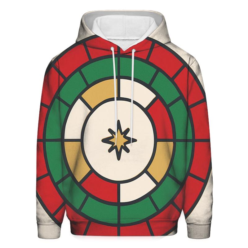Ornament Mandala Rings zip-up hoodies