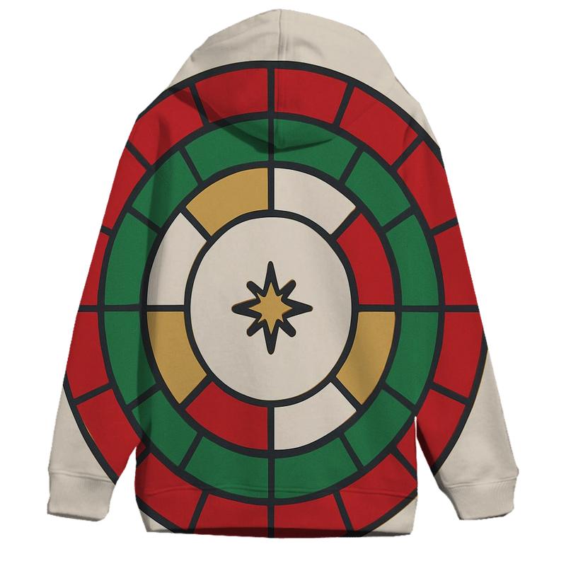 Ornament Mandala Rings zip-up hoodies