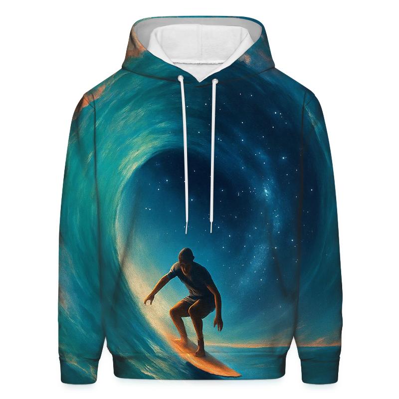 Surf Break Cosmic Curl printed hoodies