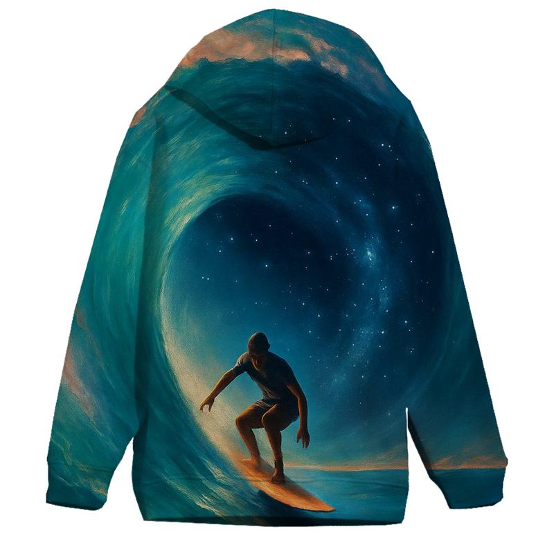 Surf Break Cosmic Curl printed hoodies