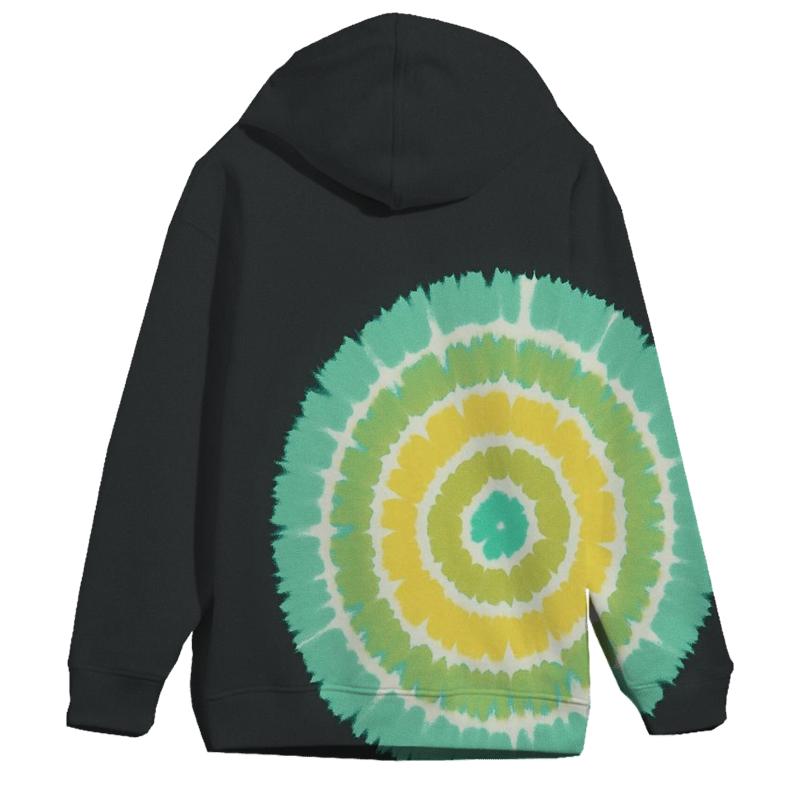 Bullseye Aurora Offset Rings graphic hoodies
