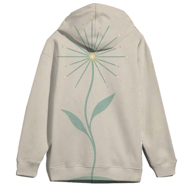 Celestial Seed Bloom embroidered hoodies