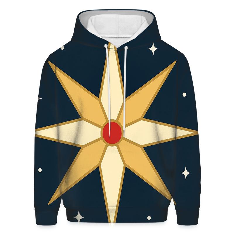 Nativity Star Minimal Rays pullover hoodies