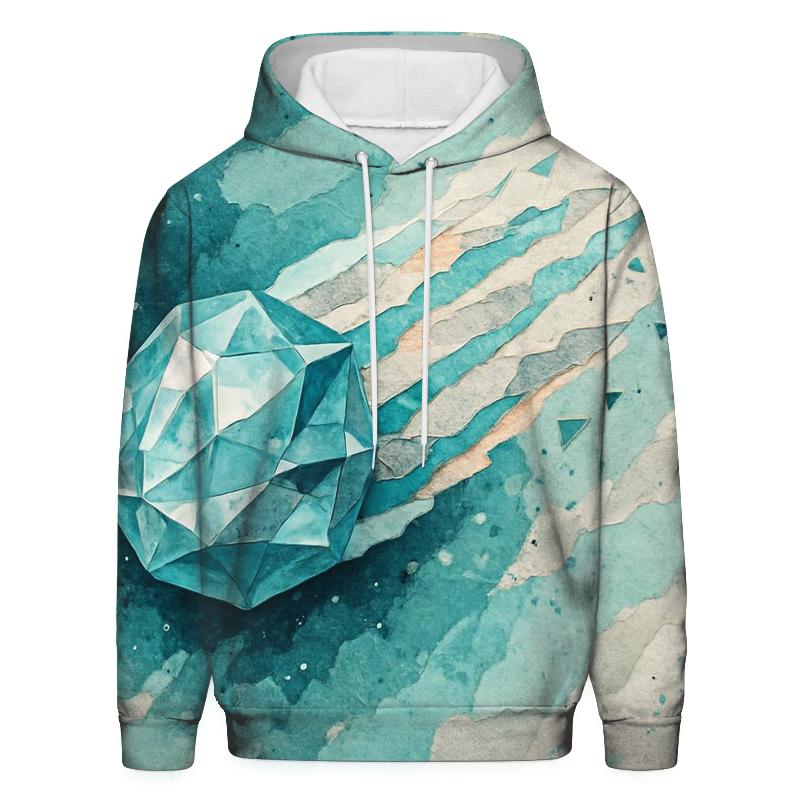 Crystal Comet Collage pullover hoodies