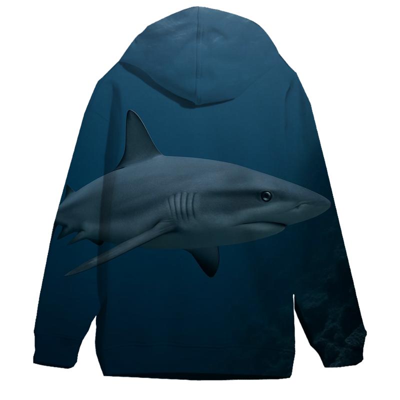 Reef Patrol Grey Reef Shark premium hoodies