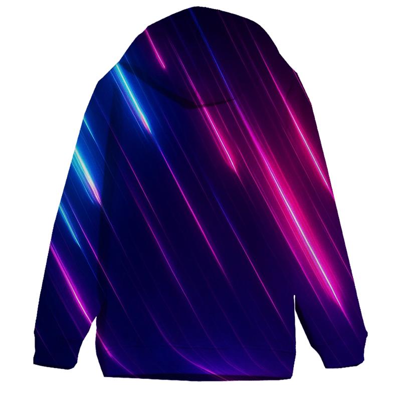 Neon Ion Rainfall embroidered hoodies