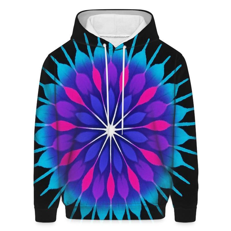 Mandala Pulsar Sunburst designer hoodies