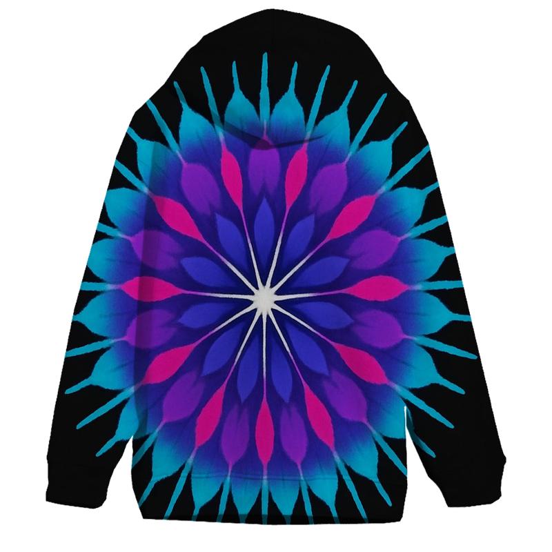 Mandala Pulsar Sunburst designer hoodies