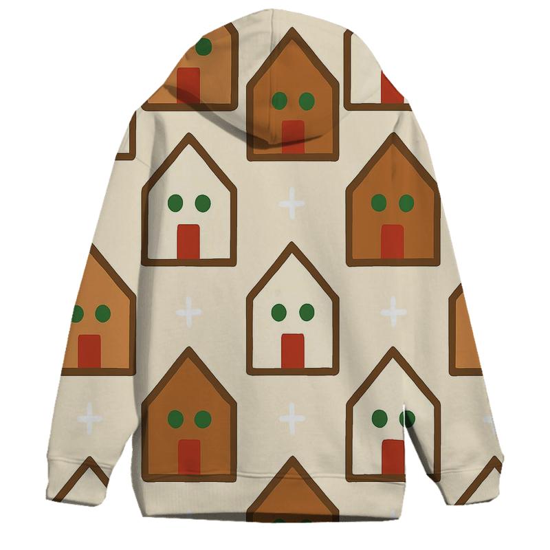 Gingerbread House Block Pattern hoodie trends