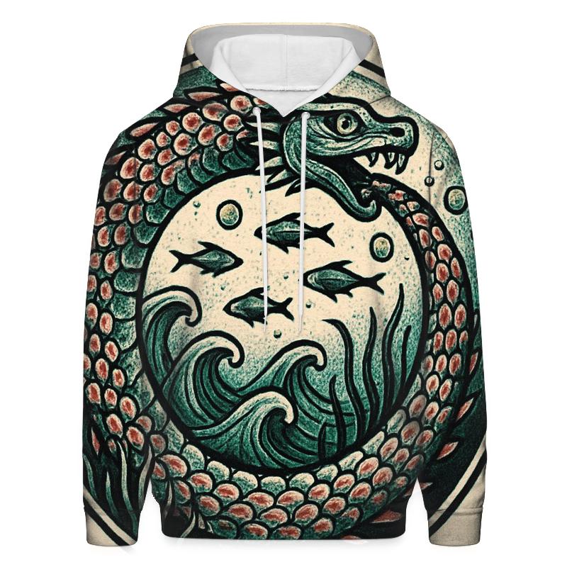 Ouroboros Reef Of Living Ink designer hoodies