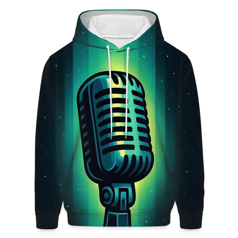 Microphone Aurora Column hoodie designs