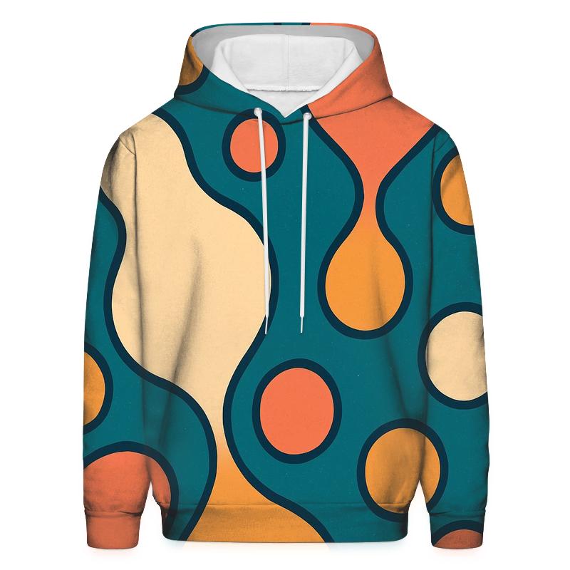 Teal Lava Lamp Bubbles zip-up hoodies