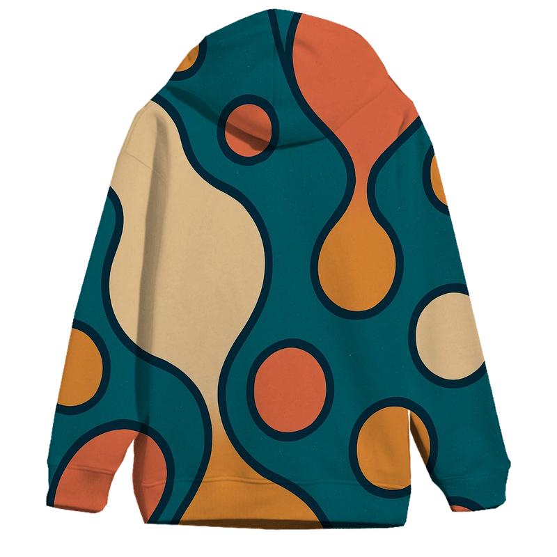 Teal Lava Lamp Bubbles zip-up hoodies
