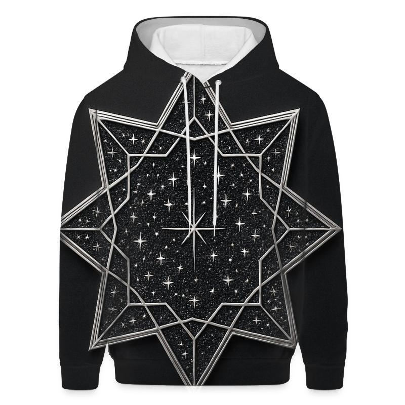 Silver Star Lattice Emblem hoodie designs