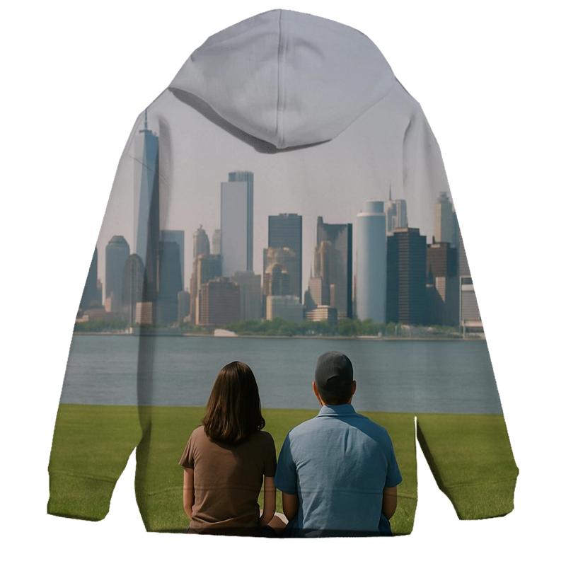 Summer Haze From Governors Island With Picnic Quiet graphic hoodies